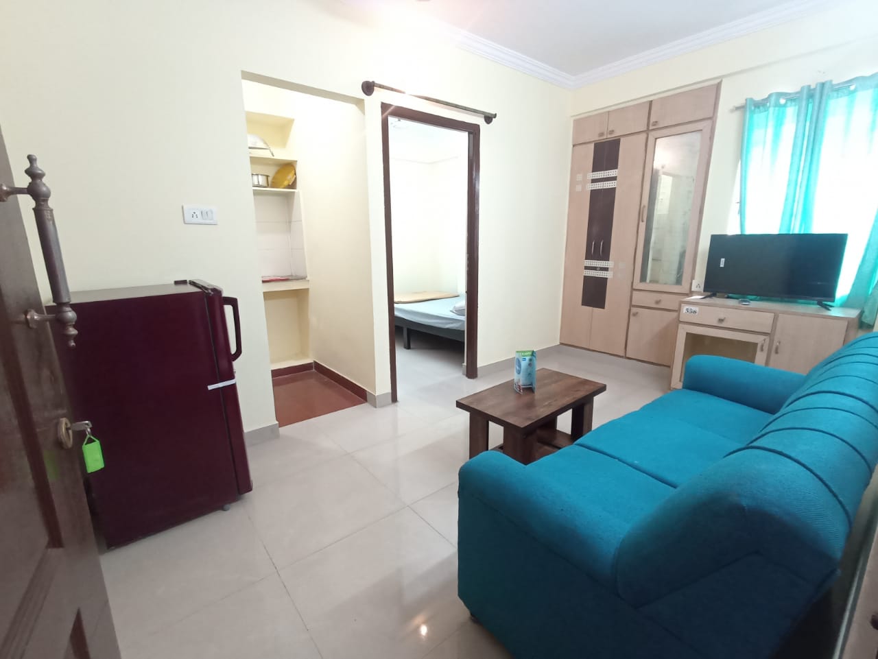 BHK flat for rent with Kitchen Essentials in BTM Layout Alt